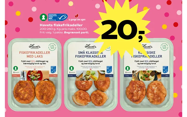 Sea fish cakes product image