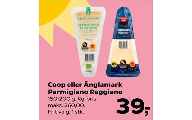 Coop or änglamark parmigiano reggiano product image