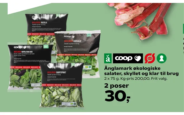 Änglamark organic salads, rinsed past, the laws ready to use product image
