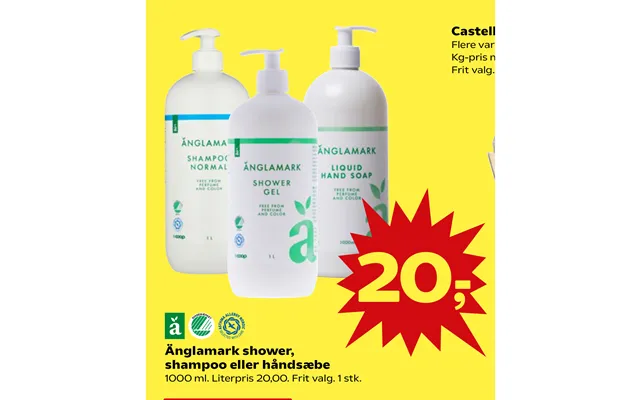 Änglamark Shower, Shampoo Eller Håndsæbe product image