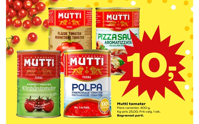 Mutti tomatoes product image