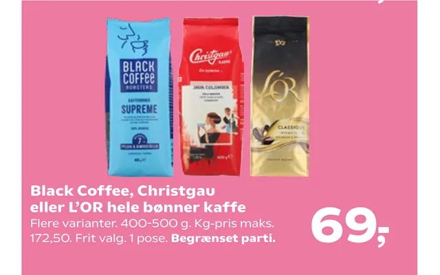 Black coffee, christgau product image