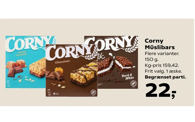 Corny granola barss product image
