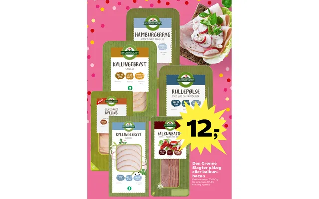 Den Grønne Slagter Pålæg Eller Kalkunbacon product image