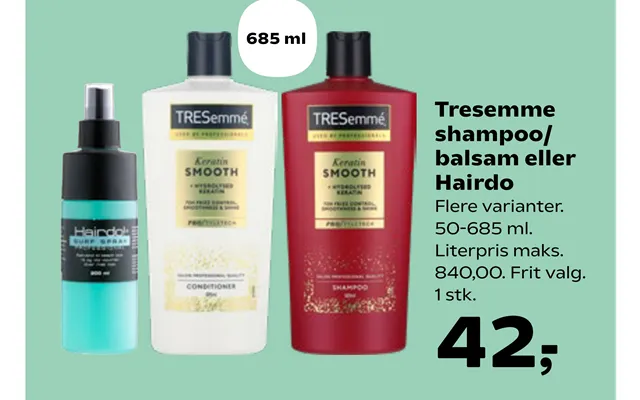 Tresemme Balsam Eller Hairdo product image
