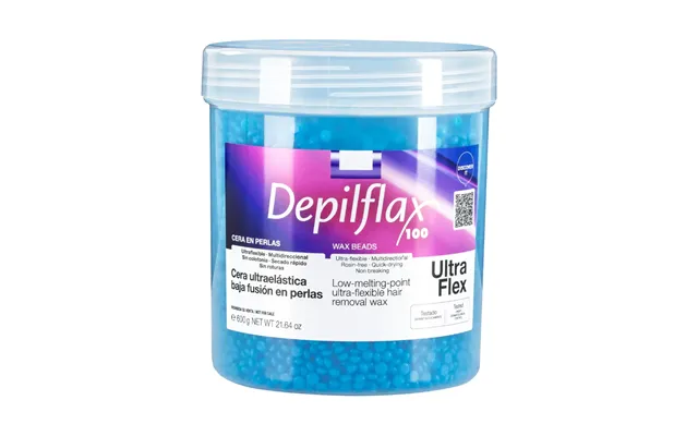 Depilflax 100 Fleksibel Voks Med Lavt Smeltepunkt Ultraflex Blå 600g