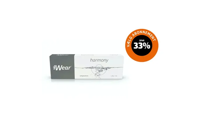Iwear Harmony Astigmatism 20 Stk. Toriske Astigmatiske Endagslinser