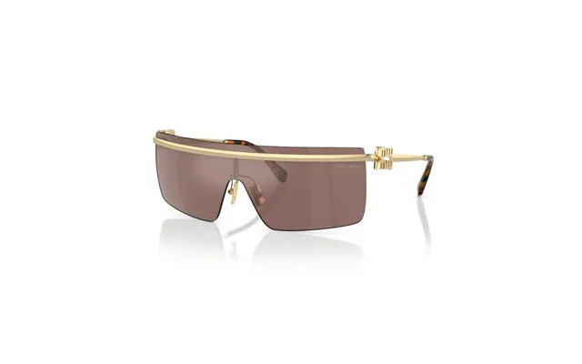 Miu Miu 0mu50zs Solbriller - Runde Guld Spejlede Linser