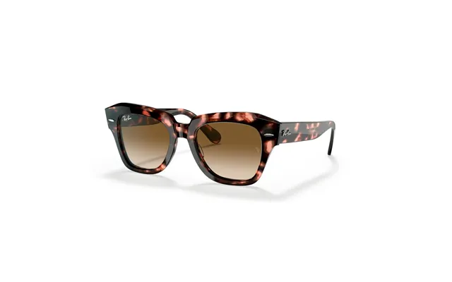 Ray-ban State Street Fleck 0rb2186 Solbriller - Firkantede Rosa