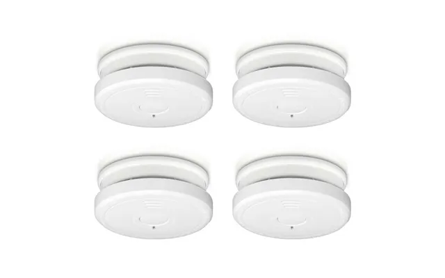 Alecto Rökdetektor Med Ljuddämpande Knapp 4-pack Vit