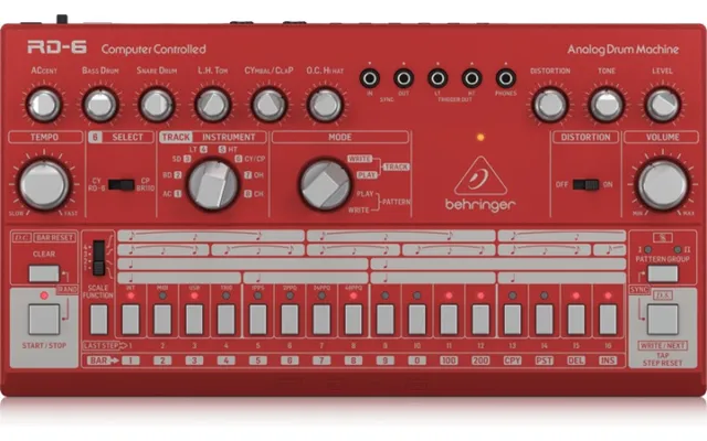 Behringer Rd-6 Analog Trommemaskine - Rød