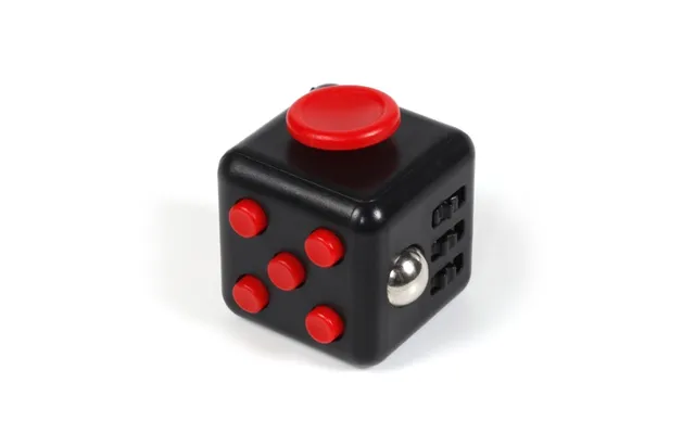 Fidget Cube - Sort Rød