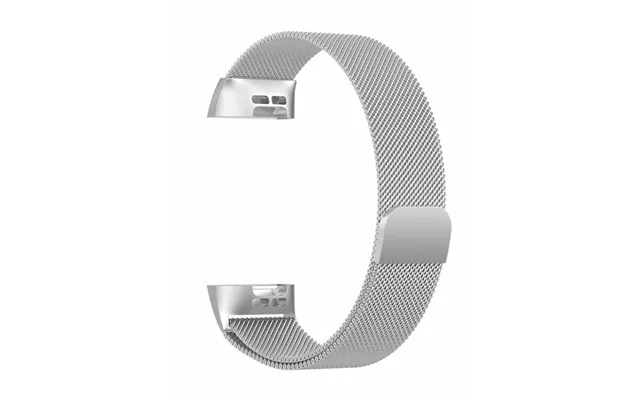 Fitbit Charge 3 4 Metalarmbånd L - Sølv
