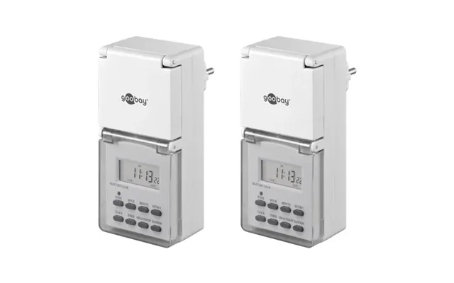 Goobay Set Med 2 - Digital Timer Ip44 Lättanvänd Digital Timer