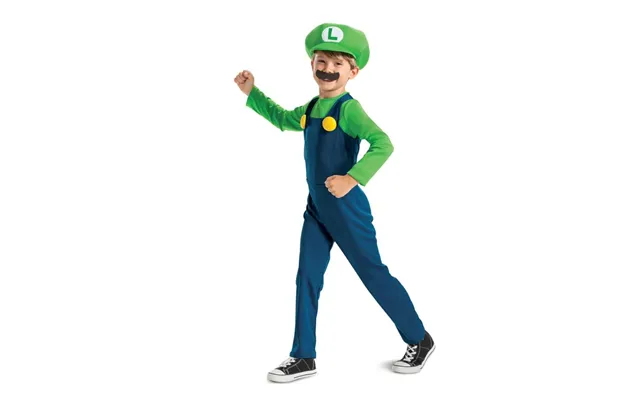 Jakks Pacific Disguise Super Mario Kostume Luigi M 7-8
