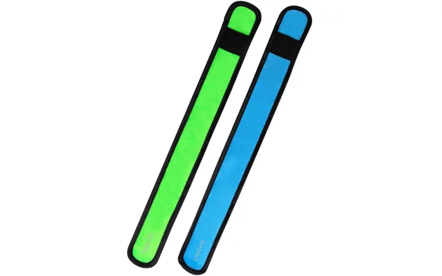 Logilink Led-reflexband Slap-wrap 2-pack Blå Grön