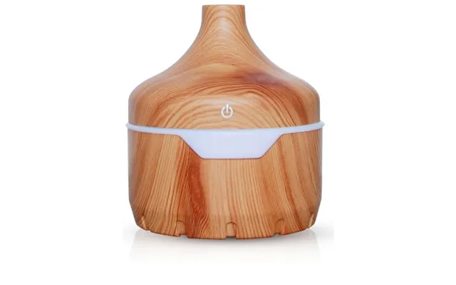 Luftfugter Aroma Diffuser I Trædesign 300ml - Lyst Træ