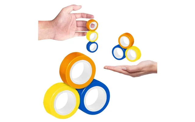 Magnetiske Ringe 3-pakke - Anti-stress, Mix