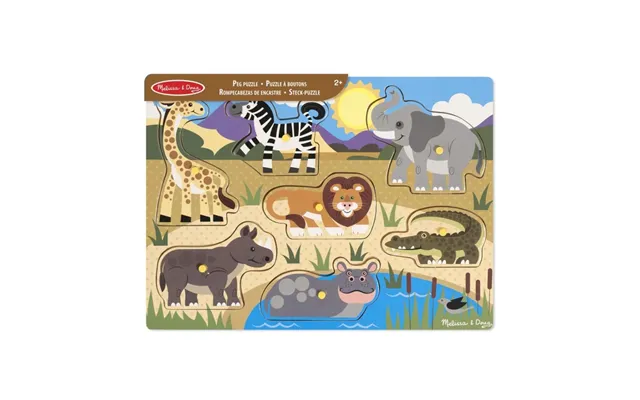 Melissa & Doug Puslespil Af Træ Safari