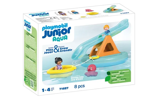 Playmobil Junior Aqua Vandrutsjebane Med Båd 71687