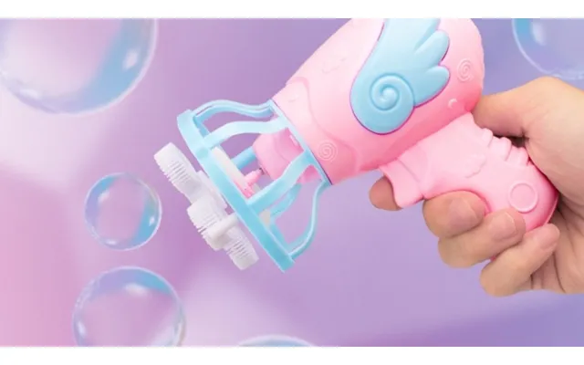 Sæbeboblepistol Med Blæser - Pink