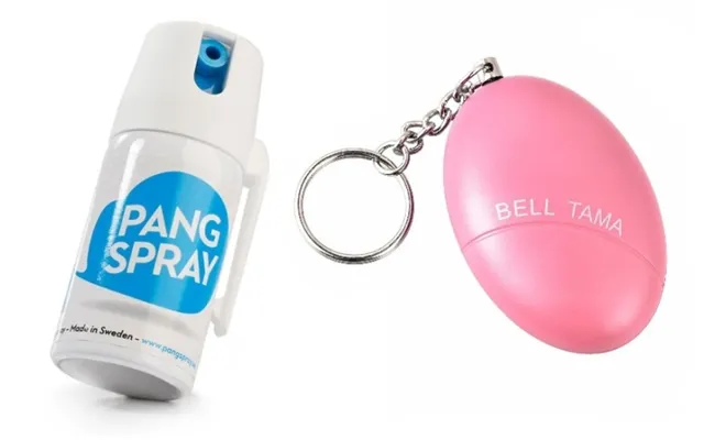 Selvforsvarssæt - Bang-spray Og Overfaldsalarm Pink