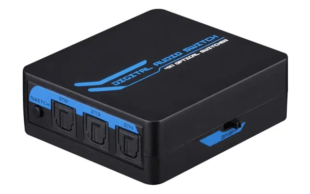 Spdif Toslink Digital Optical Audio 4x1 Switch With Ir Remote Control