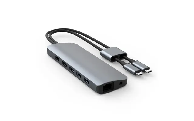 Targus - Hyperdrive Viper 10-i-2, Dobbelt 4k60hz Hdmi Til Macbook Pro Air Og Enhver Usb-c-enhed, Ethernet, 3,5 Mm Lydsti