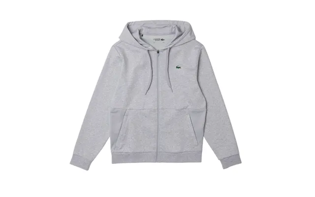 Lacoste Sport Mesh Panels Hoodie Grey