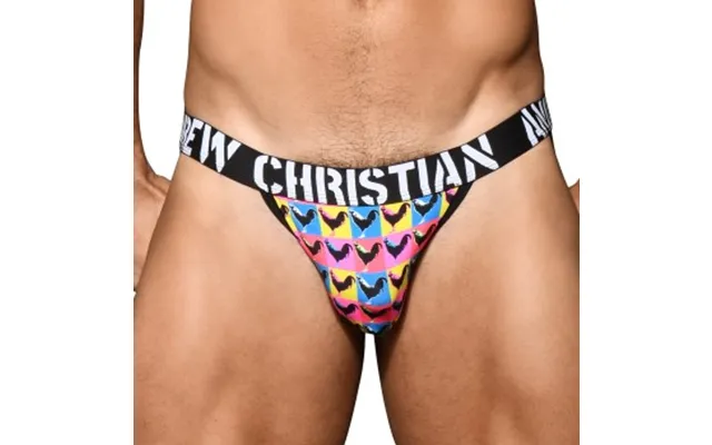 Andrew Christian 2p Almost Naked Cock Jock Flerfarvet Polyamid Large Herre