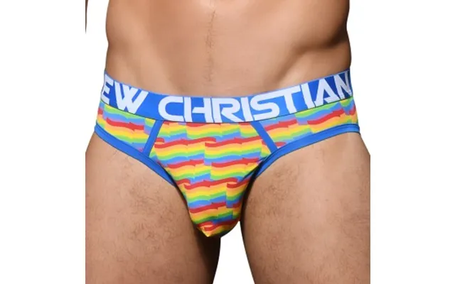 Andrew Christian Almost Naked Pride Flag Jock Flerfarvet Polyamid Large Herre