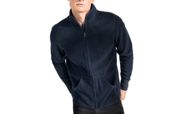 Bread And Boxers Fleece Jacket Marineblå Polyester X-large Herre