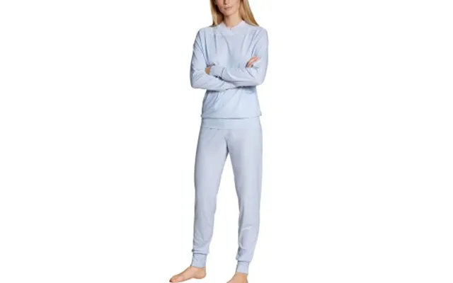 Calida Elegant Dreams Pyjama With Cuff Lyseblå Modal Medium Dame
