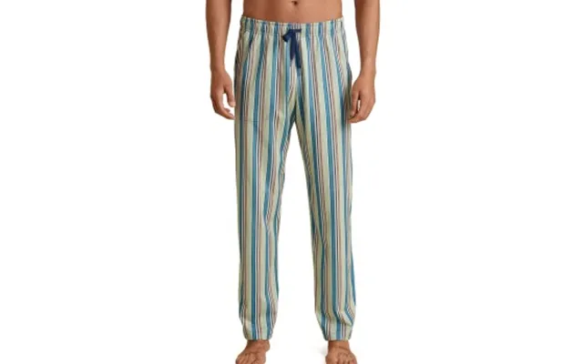 Calida Remix Sleep Weekend Pants Blå Brun Bomuld Large Herre