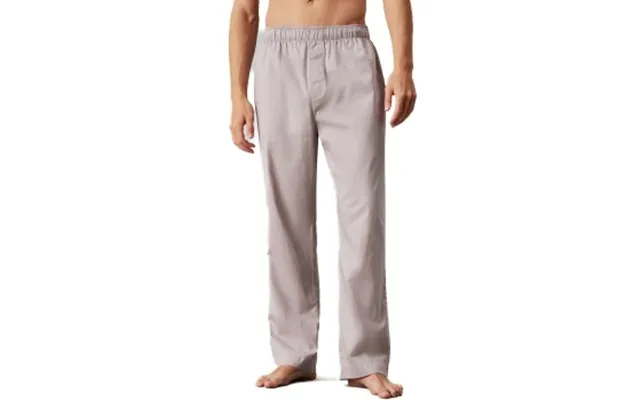Calvin Klein Cotton Poplin Sleep Pant Grå Bomuld Large Dame