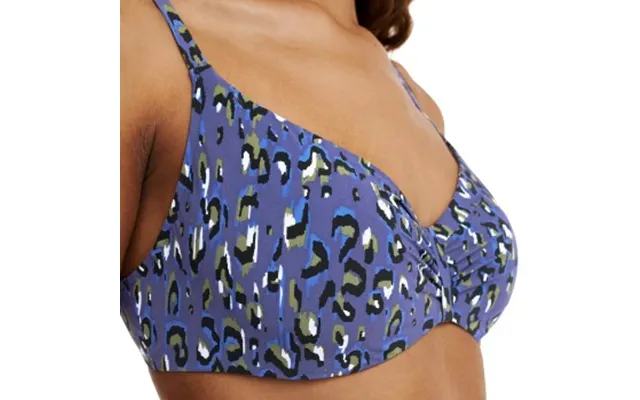 Chantelle Eos Covering Underwire Bikini Bra Blå Mønster F 70 Dame