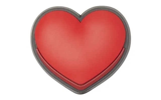 Crocs Jibbitz Heart Rød One Size Barn