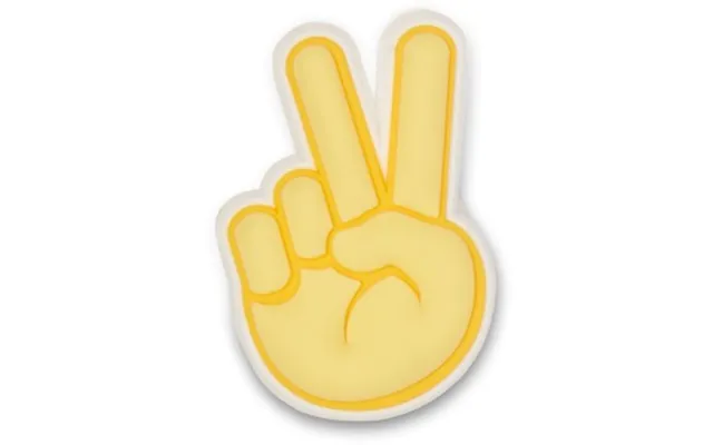 Crocs Jibbitz Peace Hand Sign Gul One Size Barn