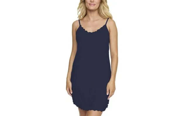 Damella Bamboo Nightdress Without Sleeves Marineblå Bambus X-large Dame