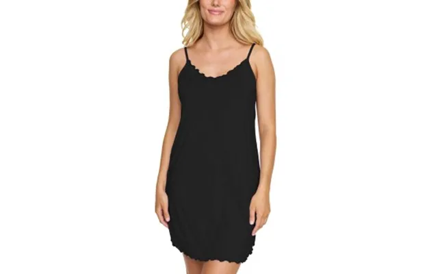 Damella Bamboo Nightdress Without Sleeves Sort Bambus X-large Dame
