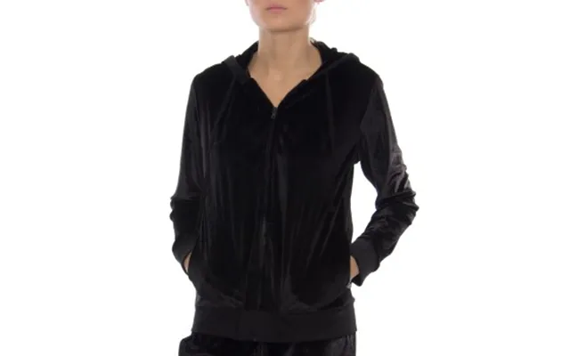 Dkny Insert Logo Ls Sleep Hoodie Sort Polyester Small Dame