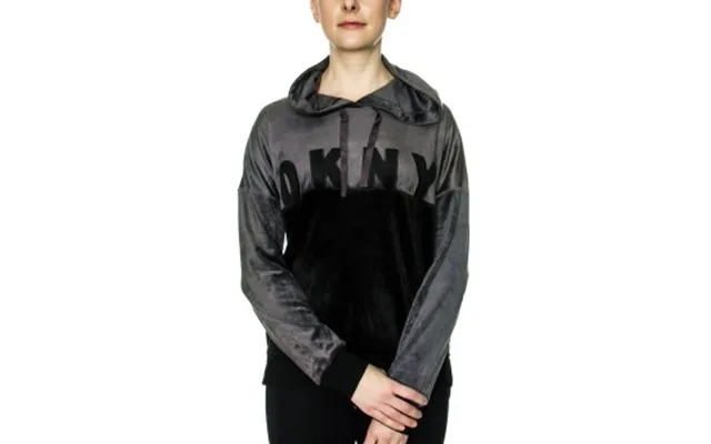 Dkny Modern Generation Ls Top With Hood Sort Polyester Small Dame
