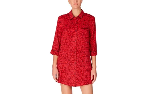 Dkny Only In Dkny Boyfriend Shirt Rød Polyester Small Dame