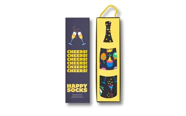 Happy Socks Stockings 3p Celebration Socks Married Box Black Pattern Cotton Str 41 46 product image