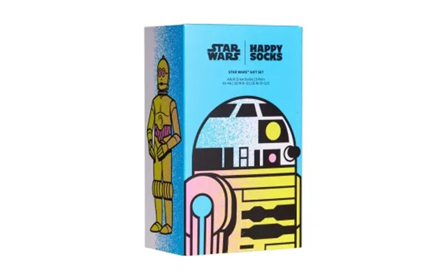 Happy Socks Stockings 3p Star Wars C-3po Spirit R2-d2 Married Box Black Pattern Cotton Str 41 46 product image