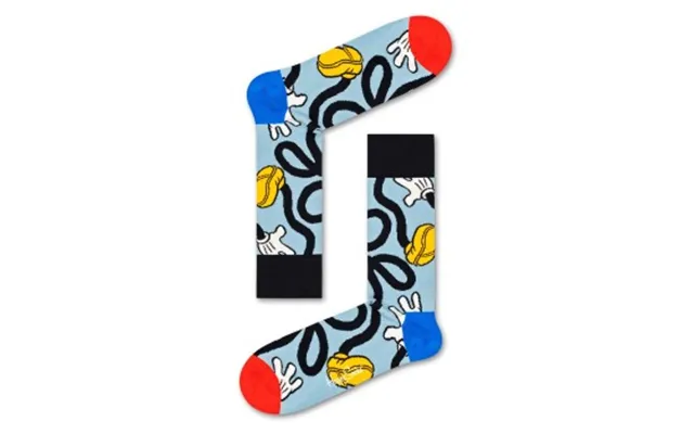 Happy Socks Strømper Disney Mickey Stretch Sock Blå Mønster Bomuld Str 36 40 Dame