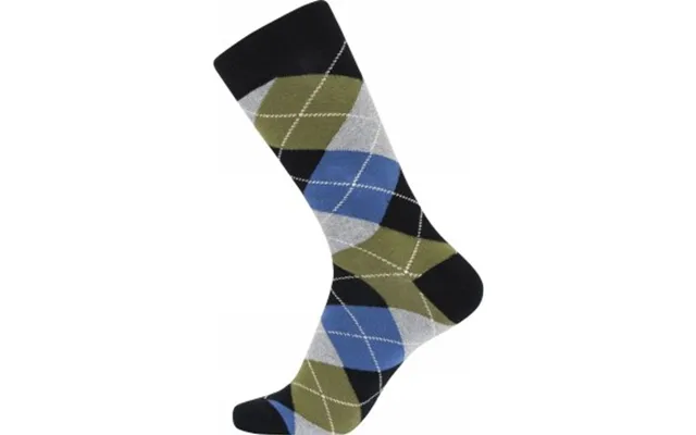 Jbs Strømper Patterned Cotton Socks Blå Grøn Str 40 47 Herre