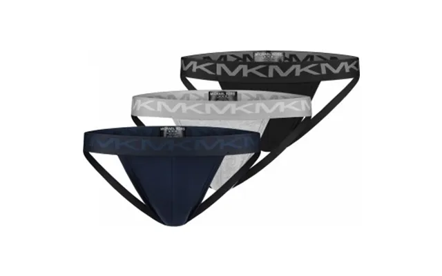 Michael Kors 3p Basic Jock Strap Marineblå Bomuld Small Herre