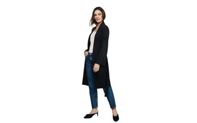 Pierre Robert X Jenny Skavlan Wool Long Kimono Sort Merinould X-large Dame
