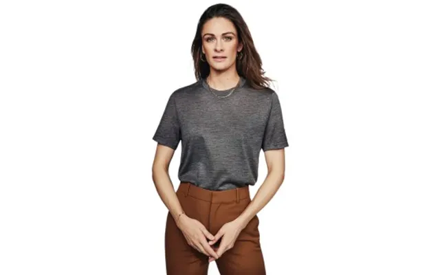 Pierre Robert X Jenny Skavlan Wool Wide T-shirt Mørkgrå Small Dame